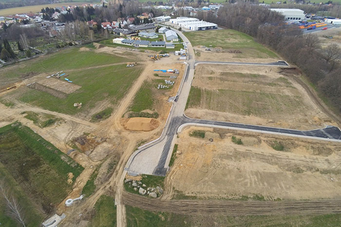 Blick auf das zukünftige Wohngebiet Heinrich-Hertz-Straße Blick auf das zukünftige Wohngebiet Heinrich-Hertz-Straße