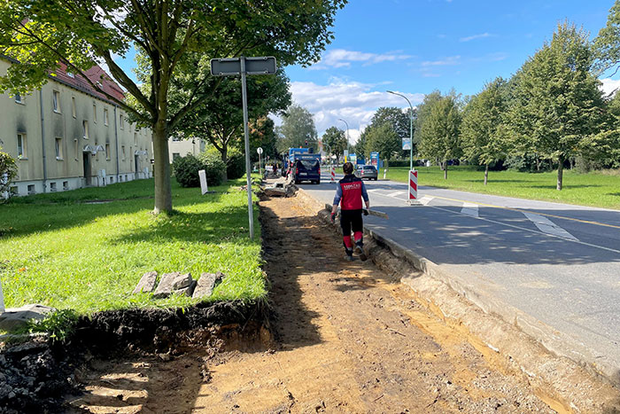 Erneuerung des Gehwegs entlang der Dr.-Wilhelm-Kaulisch-Straße Erneuerung des Gehwegs entlang der Dr.-Wilhelm-Kaulisch-Straße