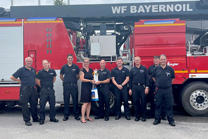 Dank an die Werksfeuerwehr 