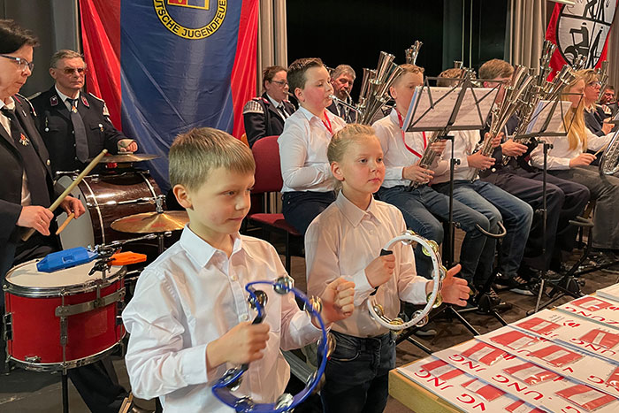 Das Schalmeienorchester begeisterte die Kameradinnen und Kameraden mit musikalischen Einlagen