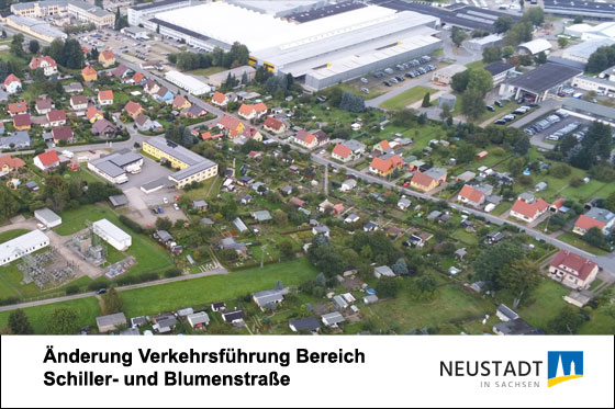 Änderung Verkehrsführung Schiller- und Blumenstraße