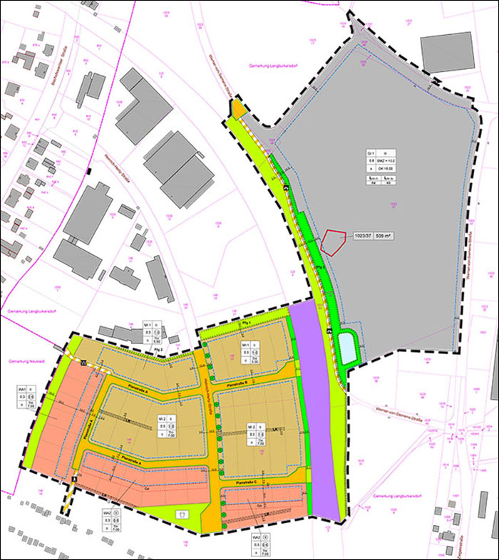 Planzeichnung Wohngebiet Heinrich-Hertz-Straße Planzeichnung Wohngebiet Heinrich-Hertz-Straße