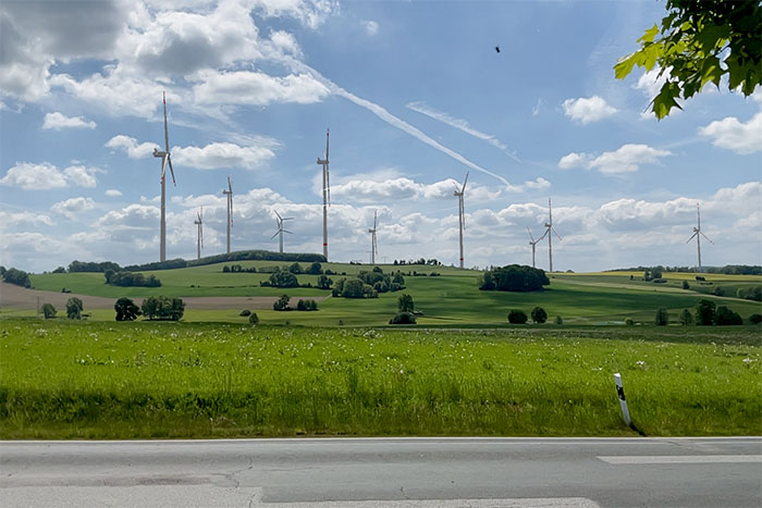 Blick von Rückersdorfer Straße Blick von Rückersdorfer Straße