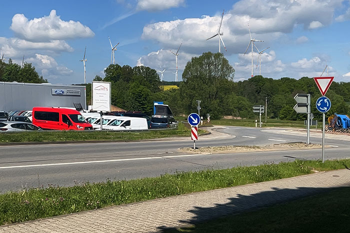 Bick vom Kreisverkehr Bick vom Kreisverkehr
